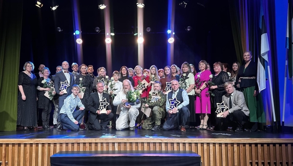 Rõuge valla 2025. aasta tunnustuste saajad. Foto-Viivika Nagel